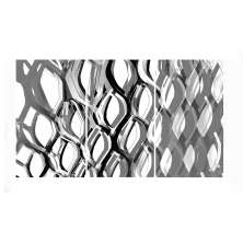 Conjunto com 3 Quadros Decorativos Abstrato Cinza e Branco
