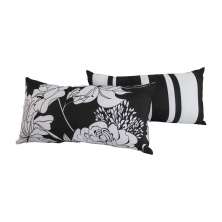 Kit com 2 Almofadas Rose Preto e Branco
