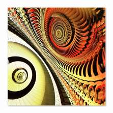 Quadro Abstrato II Uniart Marrom 30x30cm