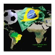 Quadro Brasil Verde 30 x 30 cm Uniart