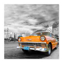 Quadro Carro Uniart Laranja 30x30cm