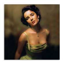 Quadro Elizabeth Taylor Uniart Colorido 30x30cm