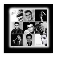 Quadro Elvis Mix Uniart Preto & Branco 30x30cm