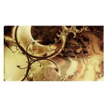 Quadro Fractals Marrom 55x100cm