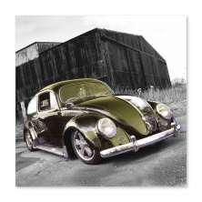 Quadro Fusca Uniart Verde 30x30cm