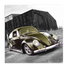 Quadro Fusca Uniart Verde 45x45cm