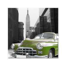 Quadro Impressão Digital Carro Verde 45x45 Uniart