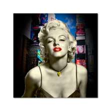 Quadro Impressão Digital Merilyn Monroe Colorido 45x45 Uniart