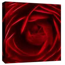 Quadro Impressão Digital Rosa Vermelha Vermelho 30x30cm Uniart