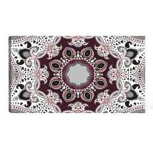 Quadro Mandala Vinho 55x100cm