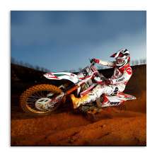 Quadro Moto Uniart Branco 30x30cm