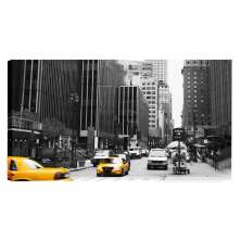 Quadro Nova York Preto 55x100cm