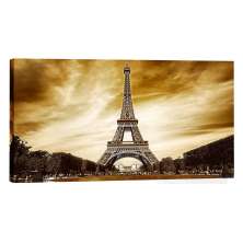 Quadro Paris Marrom 55x100cm