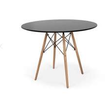 Mesa De Jantar Redonda Eiffel 90 Cm - Preto