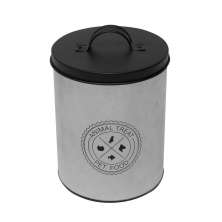 Pote Animal Treat Preto e Cinza 20x14x14 cm