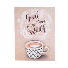 Quadro Decorativo Coffee Colorido 30x40x2,5 cm