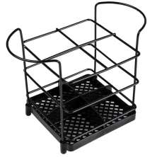Organizador de Talheres Utimil Porta Garfo e Faca Preto para Mesa Bancada Armário