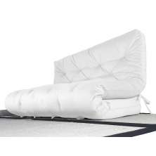 Colchão Futon King Dobrável Sofa Cama Acquablock Branco Off