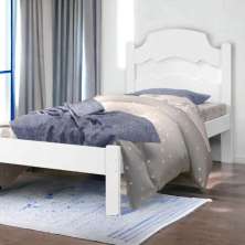 Cama Íris Solteiro Branco Cambel