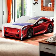Cama Solteiro Carro Red Com Colchão Cambel