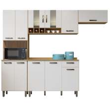 Cozinha 4 peças Zafira Valdemoveis Cinamomo/Off White