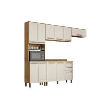 Cozinha Compacta 4 Peças 11 Portas Alpes Valdemoveis Cinamomo/Off White