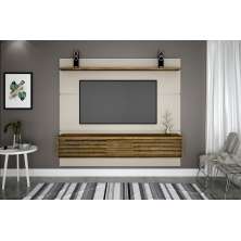 Home Suspenso California para TVs de ate 60 Polegadas Valdemoveis Off White/Ipê