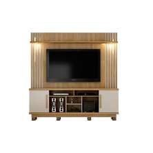 Home Theater Plenus para TV ate 60 Polegadas Valdemoveis Cinamomo/Off White