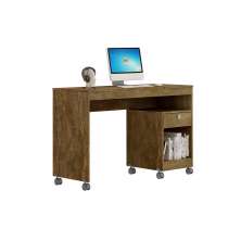 Mesa Para Computador 01 Gaveta Com Rodizio Giga Valdemoveis Ipê