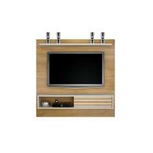 Painel Arizona Para Tv Até 50 Polegadas Com Porta De Correr Valdemoveis Cinamomo/Off White