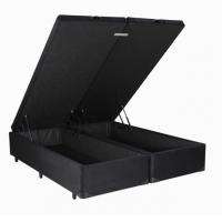 Cama King Baú 1,92cm x 2,03cm Suede Preto