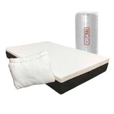 Colchão Viúva enrolado Conforto macio + 2 travesseiros