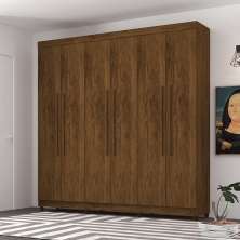 Guarda Roupa 6 Portas Audi Imbuia Rústico
