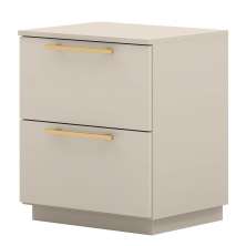 Mesa de Cabeceira 2 Gavetas MDP Debai Fendi