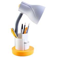 Luminária de Mesa Spiralle Amarela Porta Lápis E27 Bivolt