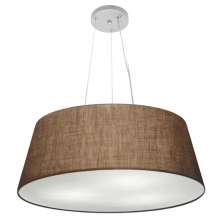 Pendente Cone Md-4002 Cúpula em Tecido 21-60x50cm Café - Bivolt