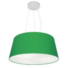 Pendente Cone Md-4048 Cúpula em Tecido 21-50x40cm Verde Folha - Bivolt