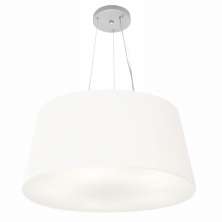 Pendente Cone Md-4063 Cúpula em Tecido 30-60x50cm Branco - Bivolt