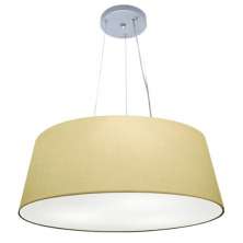 Pendente Cone Md-4072 Cúpula em Tecido 30-80x65cm Algodão Crú - Bivolt