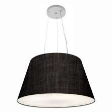 Pendente Cone Md-4141 Cúpula em Tecido 30-50x35cm Preto - Bivolt