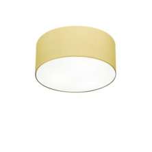 Plafon Cilíndrico Md-3010 Cúpula em Tecido 30x12cm Algodão Crú - Bivolt