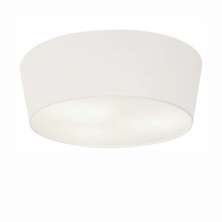Plafon Cone Md-3004 Cúpula em Tecido 15/50x40cm Branco - Bivolt