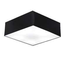 Plafon Quadrado Md-3002 Cúpula em Tecido 15/50x50cm Preto - Bivolt