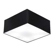 Plafon Quadrado Md-3012 Cúpula em Tecido 21/50x50cm Preto - Bivolt