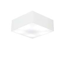 Plafon Quadrado Md-3050 Cúpula em Tecido 12/40x40cm Branco - Bivolt