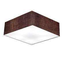 Plafon Quadrado Md-3051 Cúpula em Tecido 15/45x45cm Café - Bivolt