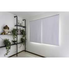 Persiana Painel (1,80Lar. x 1,50Alt.) Tecido Blackout - Branco