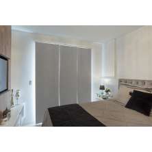 Persiana Painel (1,80Lar. x 2,50Alt.) Tecido Blackout - Cinza