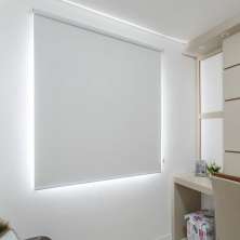 Persiana Rolo (0,80Lar. x 1,50Alt.) Tecido Blackout - Branco