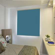 Persiana Rolo (1,80Lar. x 1,80Alt.) Tecido Blackout - Azul